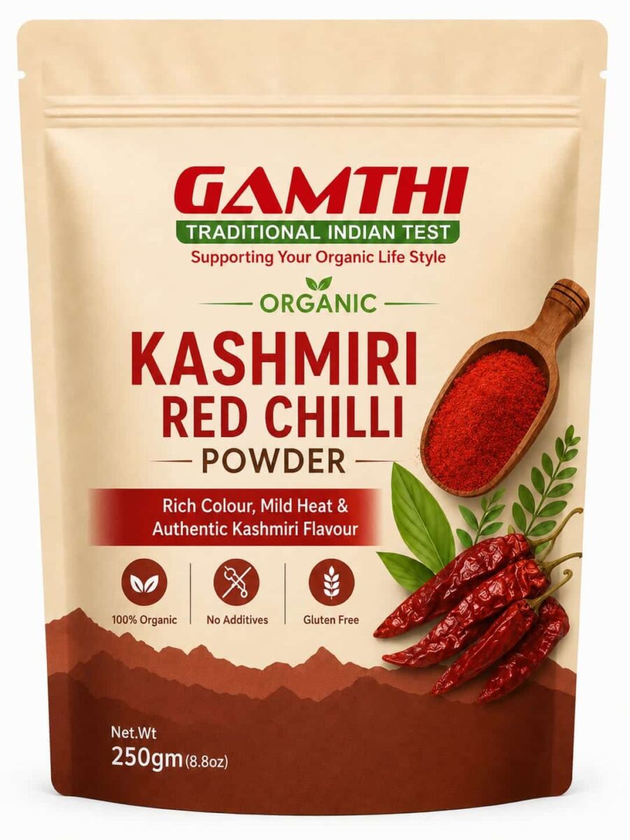 Organic Kashmiri Red Chilli Powder